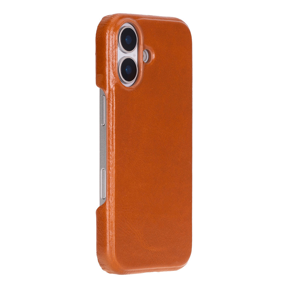 NOVIXA Premium Leather Case for iPhone 17 – Brown