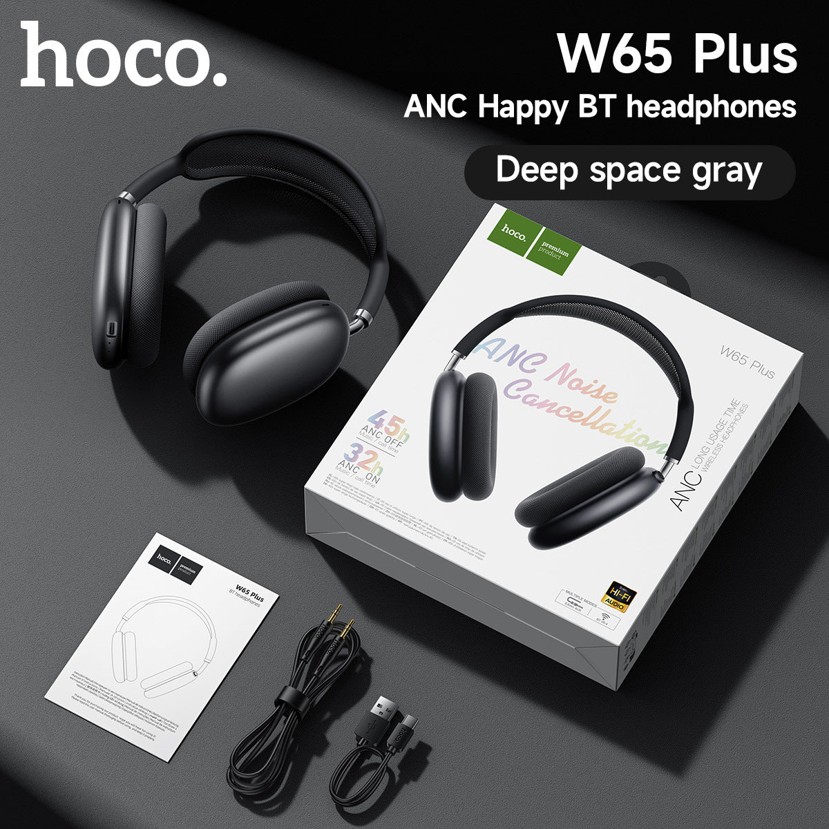 Novixa Noise-Cancelling Wireless Bluetooth Headphones
