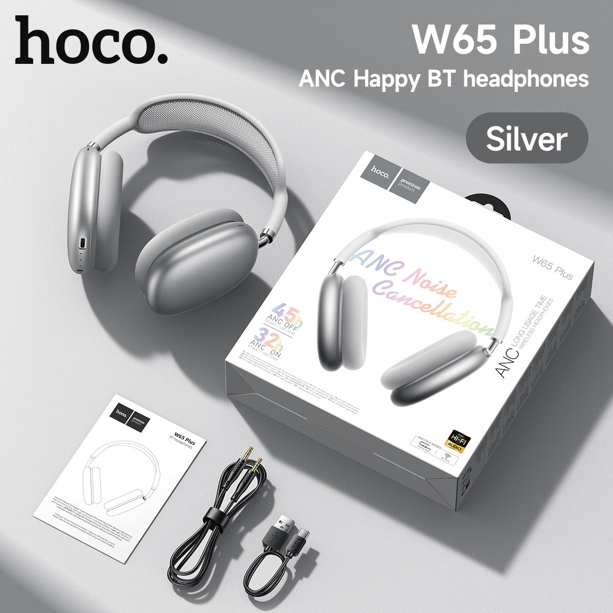 Novixa Noise-Cancelling Wireless Bluetooth Headphones