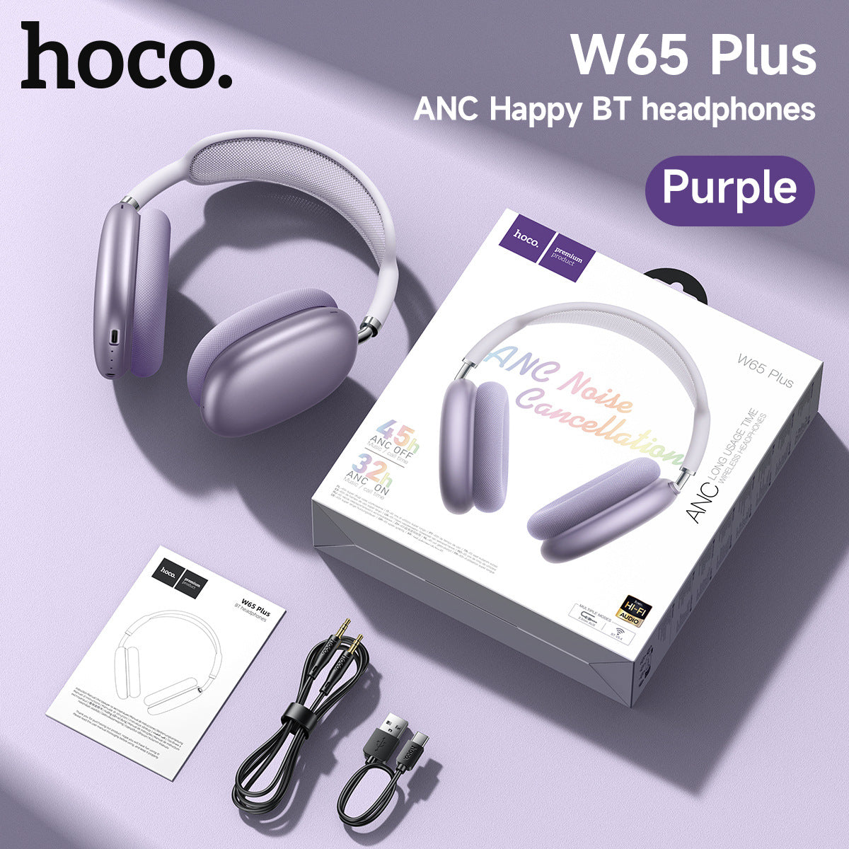 Novixa Noise-Cancelling Wireless Bluetooth Headphones