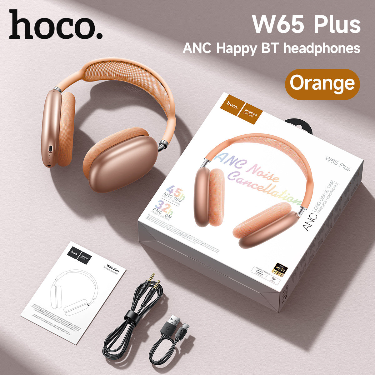 Novixa Noise-Cancelling Wireless Bluetooth Headphones