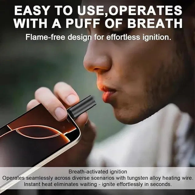 Novixa Electric Cigarette Lighter - Plug-in USB Pocket Portable Outdoor Mouth-Blow