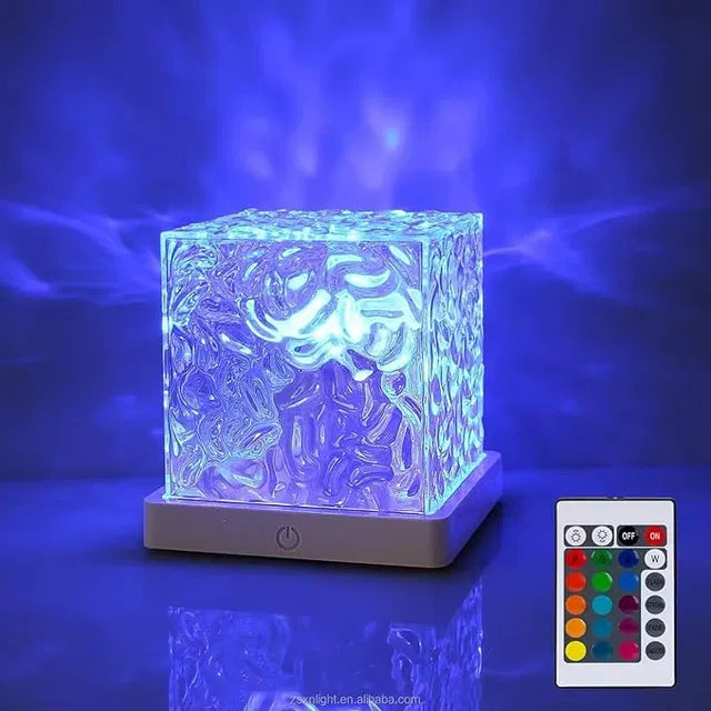 Novixa Dynamic Water Ripple Projection Light, USB Portable Night Lamp for Home Decor
