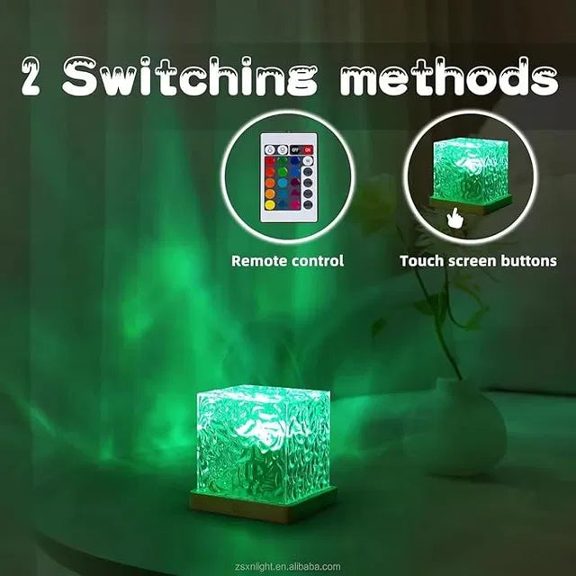 Novixa Dynamic Water Ripple Projection Light, USB Portable Night Lamp for Home Decor