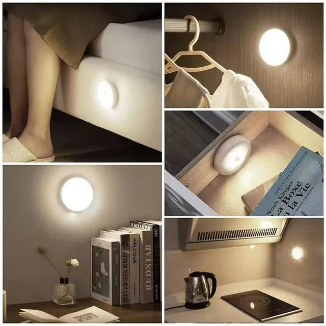 Novixa Motion Sensor Light for Home with USB Charging Wireless LED Night Light ( Pack of 2)